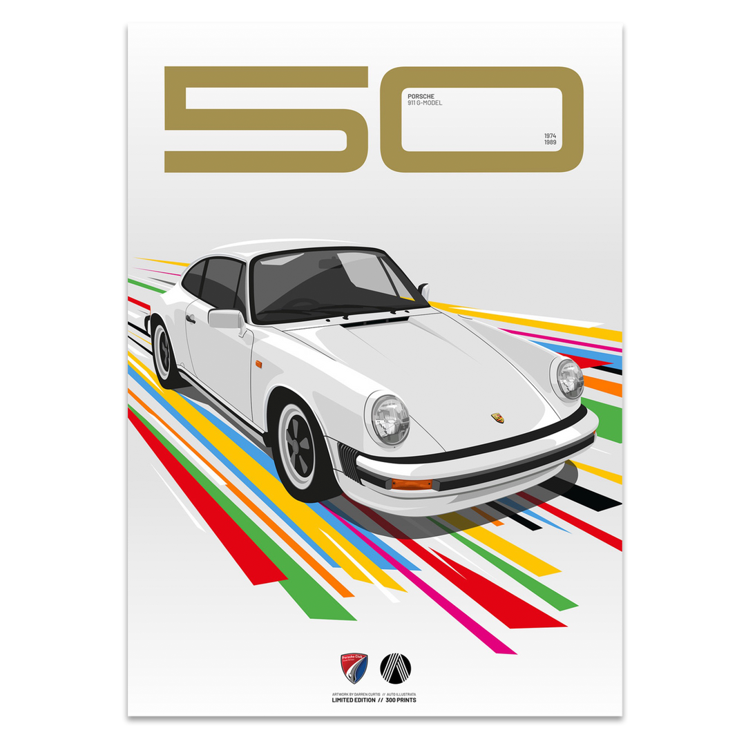 911 G-Model 50th Anniversary Limited Edition Poster