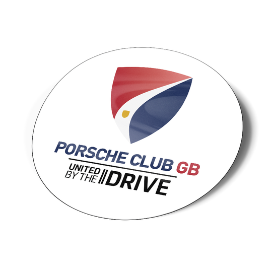 Porsche Club GB United by the Drive Car Window Sticker